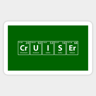 Cruiser (Cr-U-I-S-Er) Periodic Elements Spelling Sticker